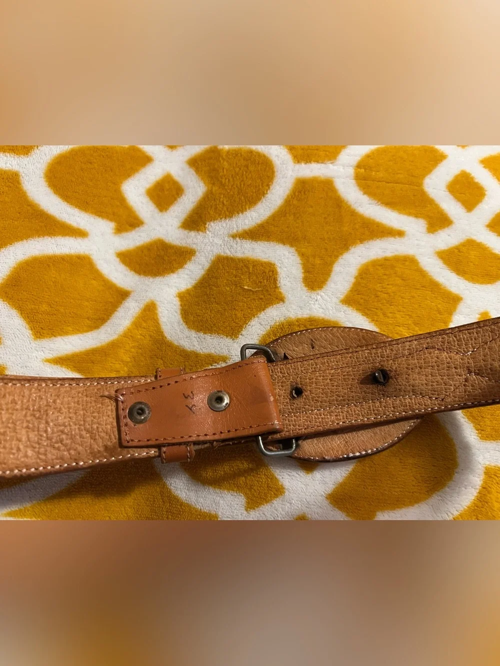 Vintage Cintos Imperial Mexican Hand-Tooled / Stitched Leather Western Belt